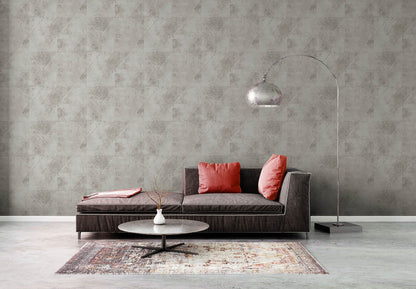 A.S. Creation Vliestapete Grafik Betonoptik Weiß Silber Metallic 38976-3