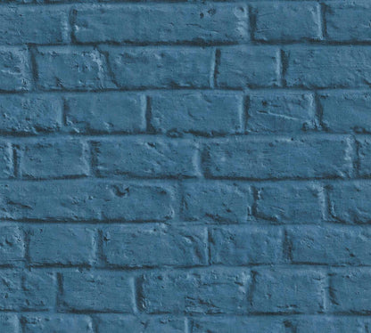  Vliestapete Steinmauer Blau 36912-3