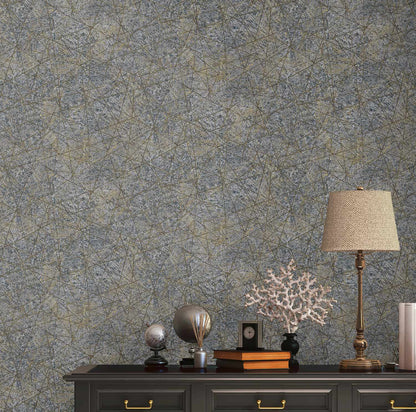 A.S. Creation Vliestapete Schwarz Gold Struktur Metallic 39177-4