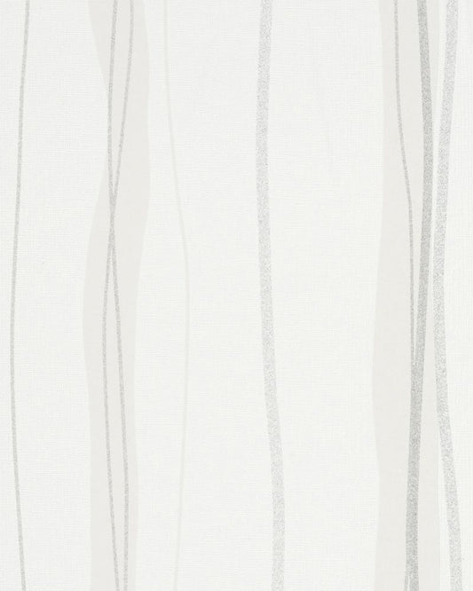  Vliestapete Struktur Wellen Weiß Beige Glitzer 53618