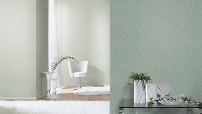  Rasch Tapete Einfarbig Textil Optik Olivgrün 252835