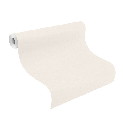  Rasch Tapete Einfarbig Textil Optik Weiss Grau 252804