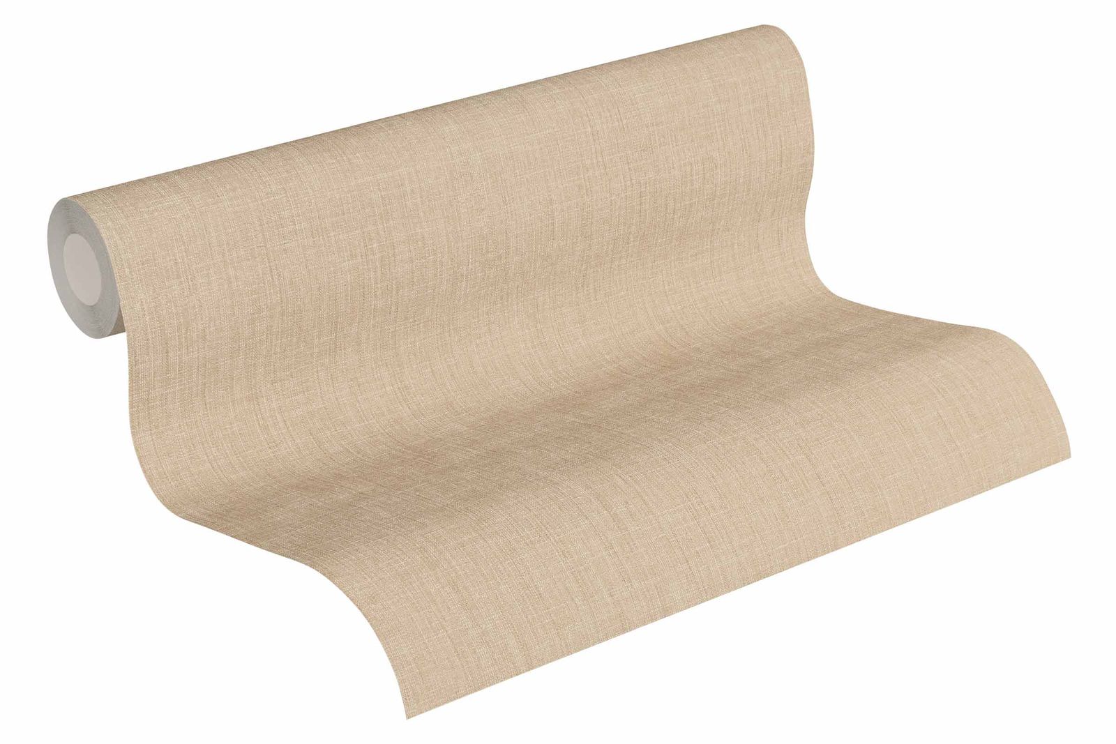  Vliestapete Uni Textil-Optik Beige 36925-7
