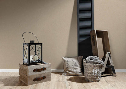  Vliestapete Uni Textil-Optik Beige 36925-7