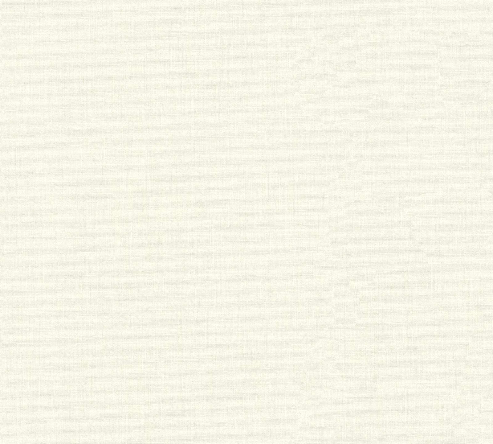  Vliestapete Uni Textil-Optik Cremeweiß 36925-4