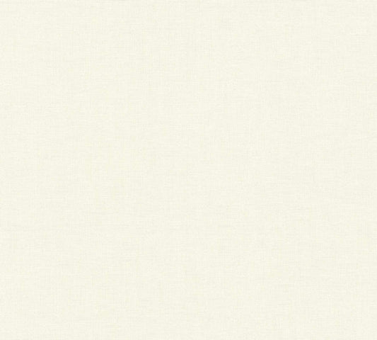  Vliestapete Uni Textil-Optik Cremeweiß 36925-4