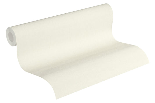  Vliestapete Uni Textil-Optik Cremeweiß 36925-4