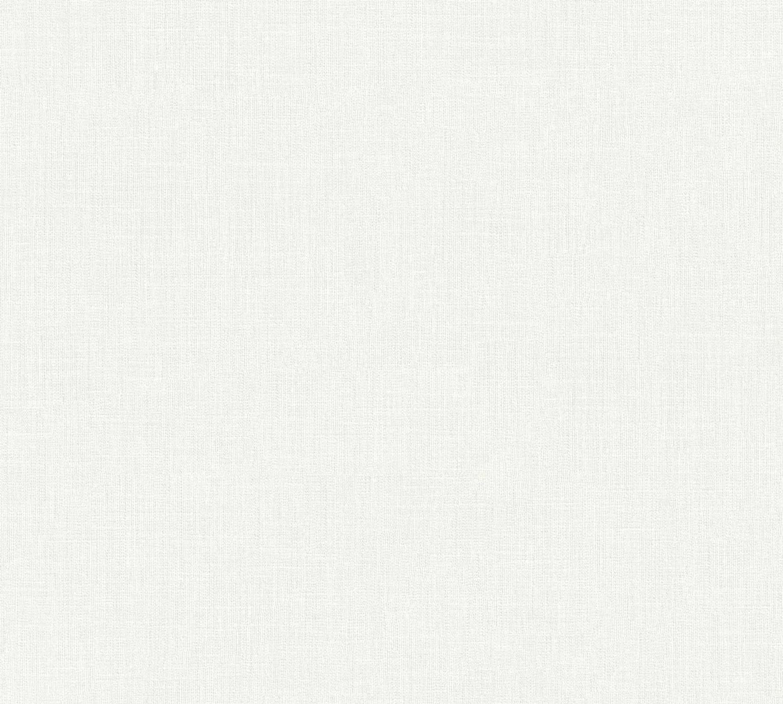  Vliestapete Uni Textil-Optik Weiß 36925-3