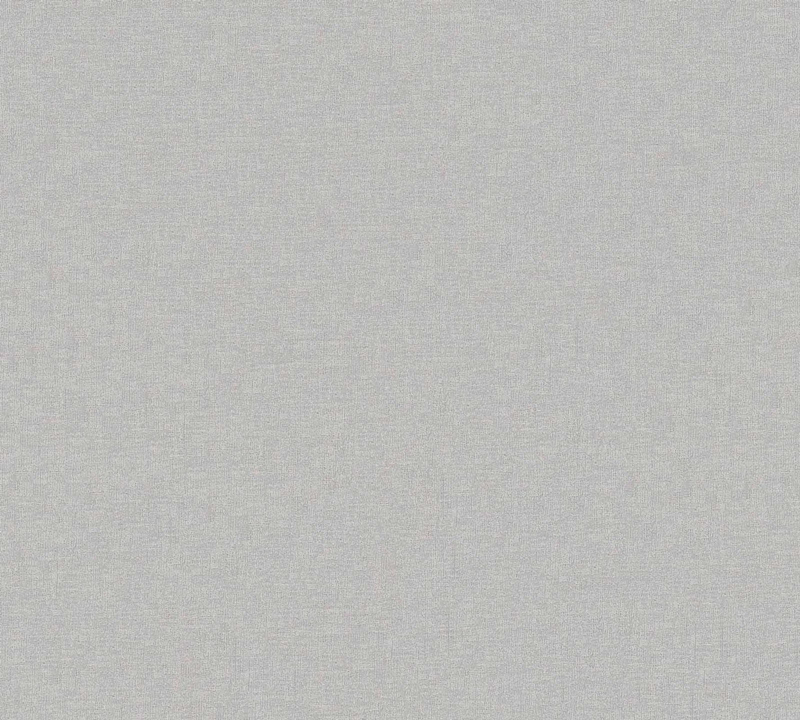  Vliestapete Uni Textil-Optik Silber Metallic 36932-3