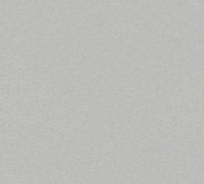  Vliestapete Uni Textil-Optik Silber Metallic 36932-3