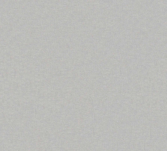  Vliestapete Uni Textil-Optik Silber Metallic 36932-3