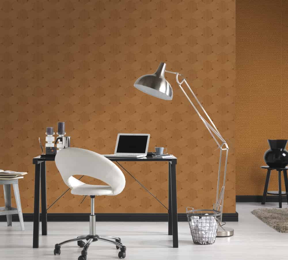  Vliestapete Waben-Optik Lutèce Braun 32659-6