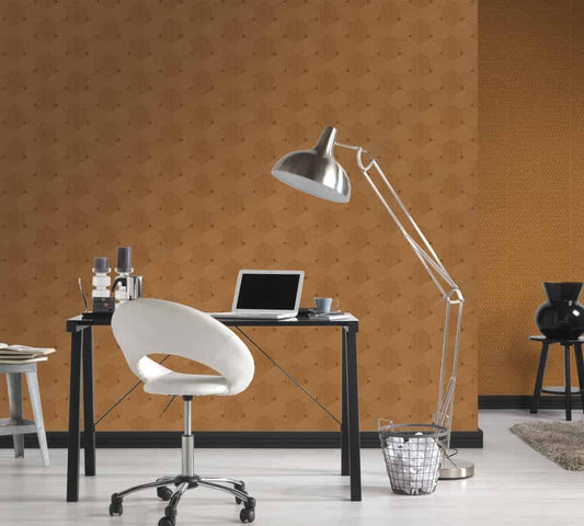  Vliestapete Waben-Optik Lutèce Braun 32659-6