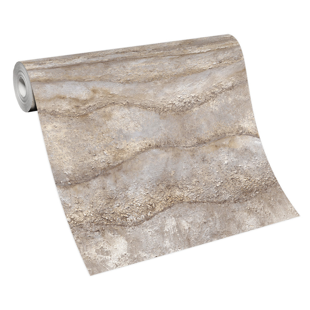  Vliestapete Beton Optik 3D-Effekt Grau Braun 10299-32