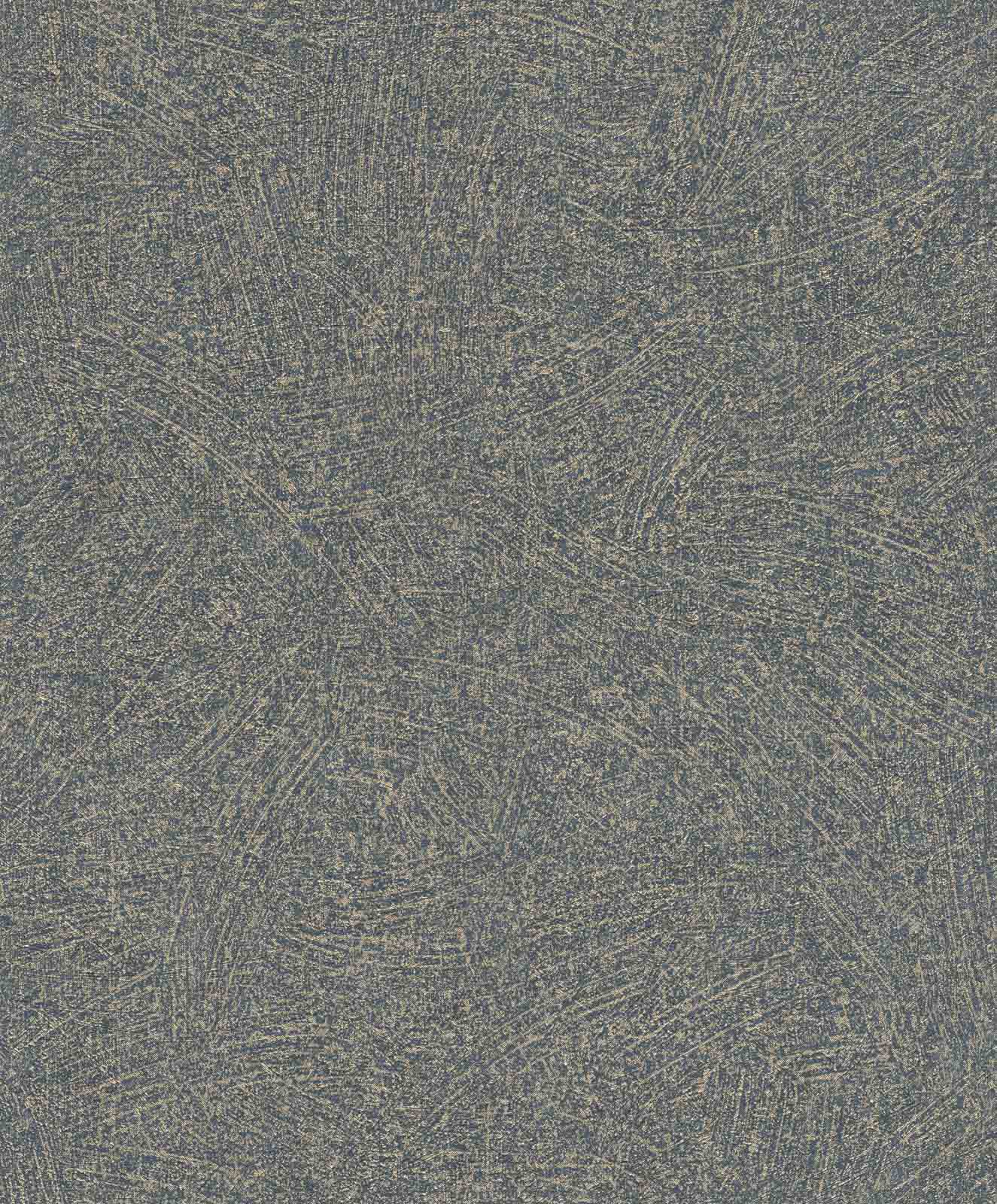  Vliestapete Wischtechnik Glitzer Dunkelblau 520262 Rasch