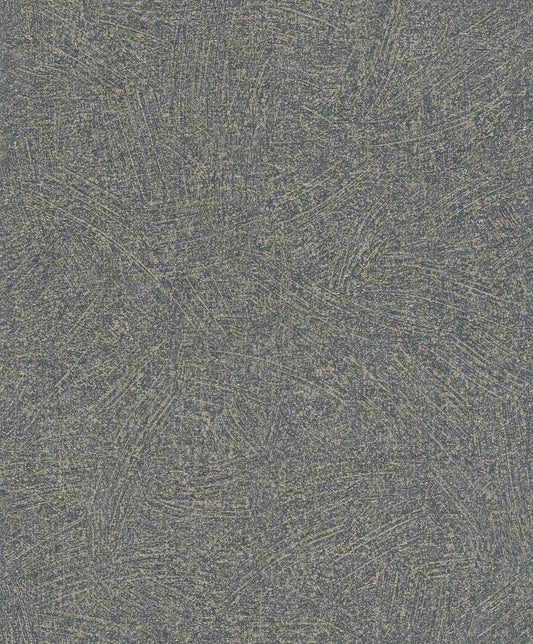  Vliestapete Wischtechnik Glitzer Dunkelblau 520262 Rasch