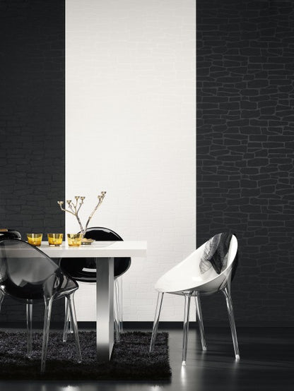 A.S. Creation Vlies Tapete Steinoptik Schwarz Livingwalls 1395-11