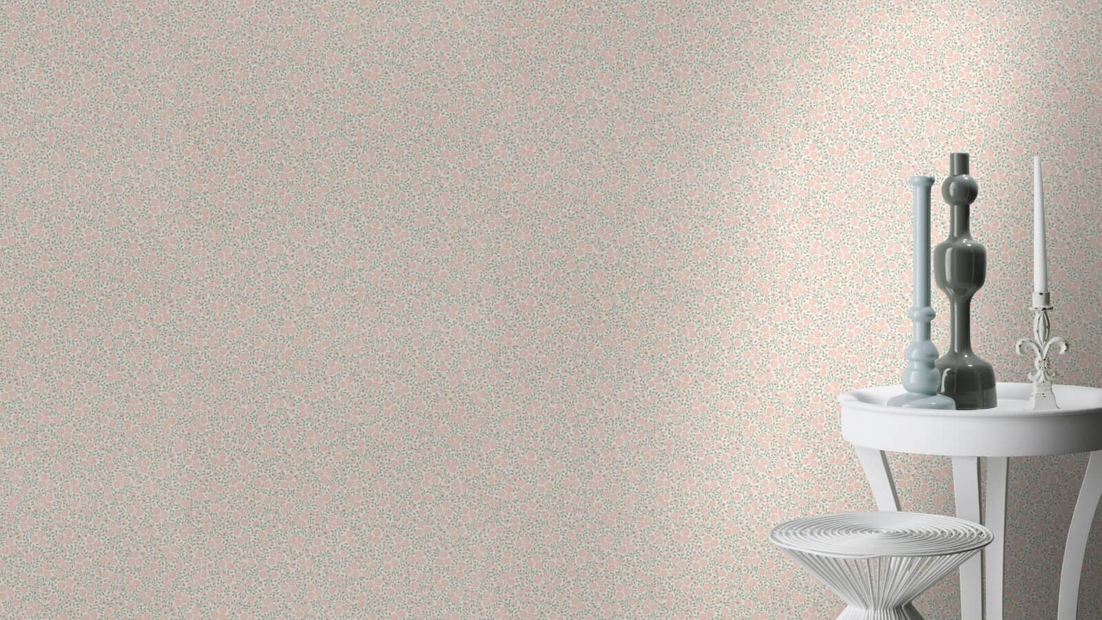  Rasch Tapete Landhaus Stil Blumen Beige 253139
